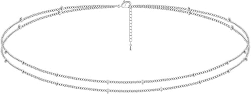 image for MIDEEO Gold/Silver Ankle Bracelets for Women,14K Gold Anklets for Wome