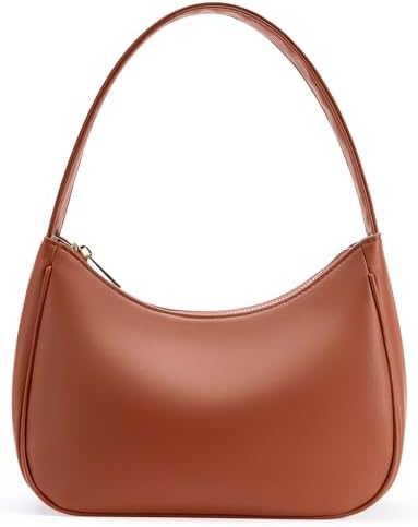 Women's Shoulder Bags, Small Hobo Tote Elegant Clutch Purse with Zipper Closure