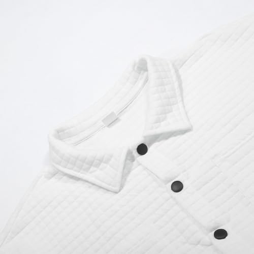 Chaqueta de camisa para hombre abrigo de entretiempo manga larga con bolsillos 7