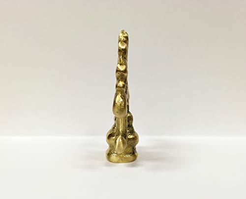 Image of Lamp Finial-Solid Cast Brass Traditional Fancy Loop lamp Finial w /Dual Threads