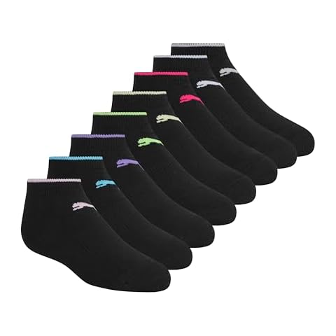 PUMA Girls' Low Cut Socks 8 Pack Cover