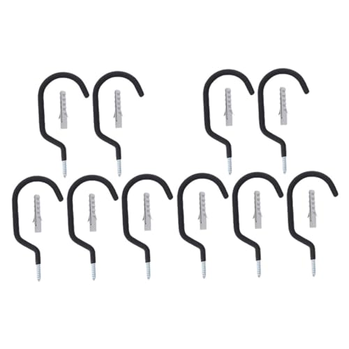 HOOTNEE 10pcs Heavy Duty Wall Mount Bike Hook for Garage Indoor Storage Metal Bicycle Hanger for Easy Cleaning and Organization Versatile Bike Storage for Home and Shed