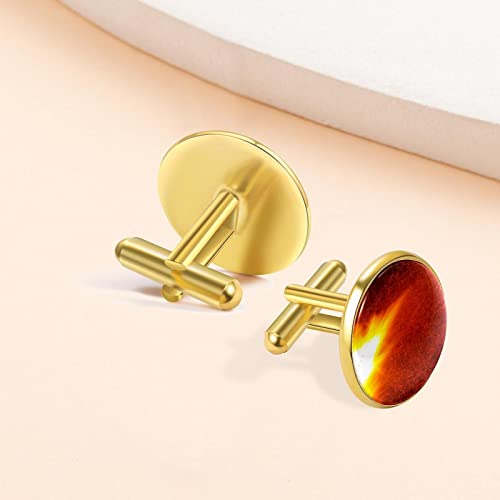 vliegende vuur vonken Manchetknopen voor mannen set gepersonaliseerd - Image 8