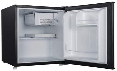 Galanz - 1.7 cubic foot compact dorm refrigerator, Black
