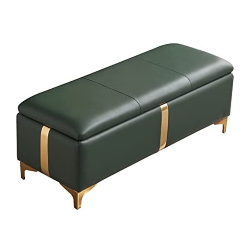 Tabouret à langer compact en cuir pour ranger et désencombrer - 2