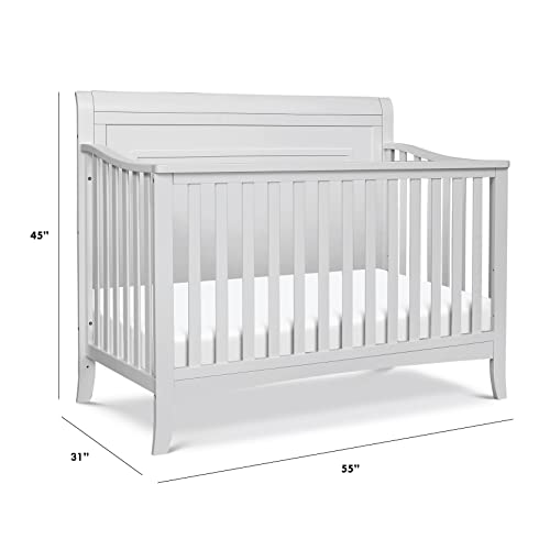 DaVinci Anders Cuna Convertible 4 en 1 en Gris Nube, Certificado Greenguard Gold