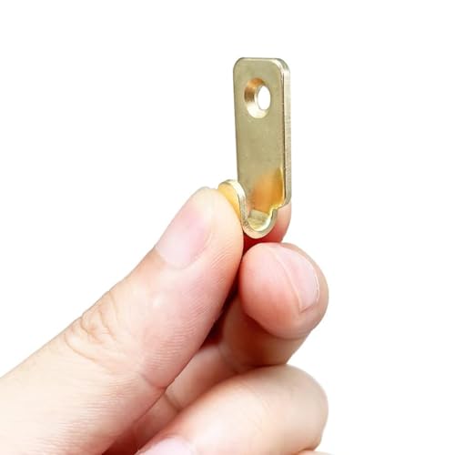 Image of 10-Pack Heavy Duty Wall Mount Hooks,304 Stainless Steel Mini J Hook,Keyhole Hanger,for Hanging Picture Frames,Mirror,Wire (Gold)