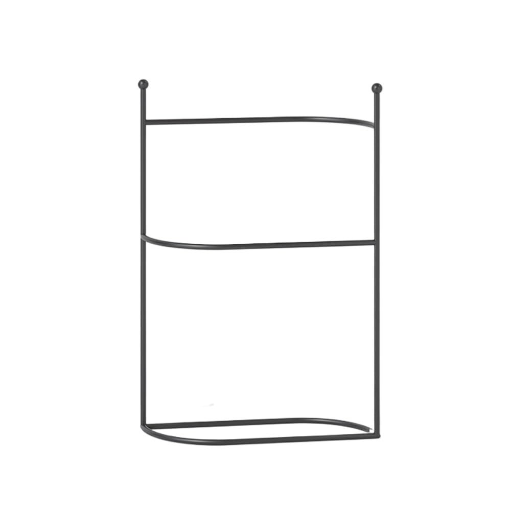 towel rail Bathroom Towel Rack Punch-free Storage Floor-standing(Black)