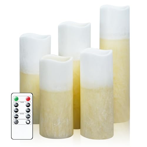 Image of Flameless Candles with Embedded Star String, Pillar Candles with Timer and Remote Control-8