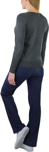 Image of ToBeInStyle Women's Classic Long Sleeve V-Neck Pullover Sweater