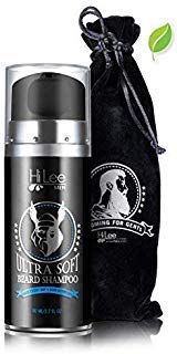 Beard Wash Shampoo, Cleanse, Hydrate and Soften Facial Hair. Stops Itching, Gives a Lustrous Shine. Organic and Natural Ingredients, Fresh Fragrance- Men’s Beard Care Gift.
