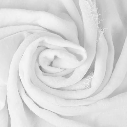 MIDELONG Women Summer Cotton Blend Crinkle Vintage Soft Long Scarf Linen Shawl Wrap Big Head Scarf for All Season, Pack of 23