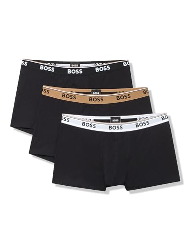 BOSS HUGO BOSS Men's 3-Pack Assorted Cotton Stretch Trunk