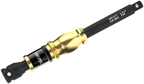 Schlagschrauber Steckschlüsselverlängerung 1/2" (12.5mm) Einstellbarer 3-Positionen Verlängerung aus Cr-Mo-Stahl, Vollschlagfestigkeit Verlängerungen 25cm lang fur makita, milwauke