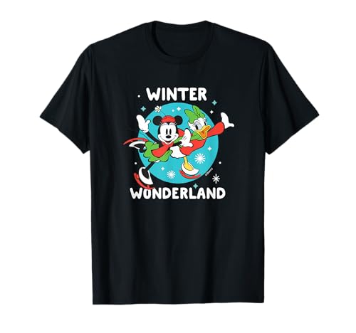 T-shirt Minnie & Daisy Winter Wonderland pour fille en coton doux pour l'hiver