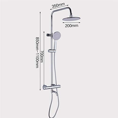 Ensemble de douche thermostatique mural pour stopper les variations de température de l'eau