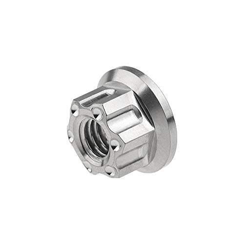 Image of Titanium M6 M8 M10 M12 M14 M16 Flange Bolt Nut Bicycle Motorcycle Rear Axle Car Modification Accessories Pack of 6 (M14 Pitch 1.5mm, Normal Titanium)