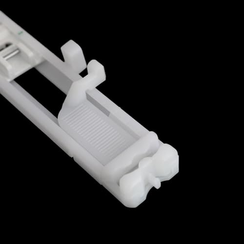 2 Piezas Pie Prensatelas Ojal Plástico Blanco miniatura 6