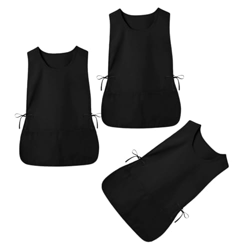 Tablier de coiffure imperméable gilet ajustable à compartiments contre les taches