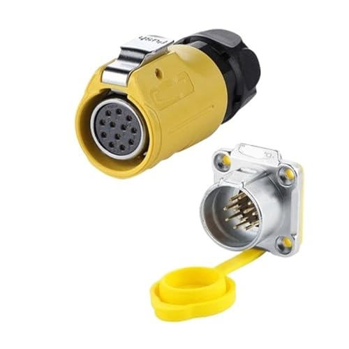 Connecteur de signal 12 broches anti humidite prise etanche IP67