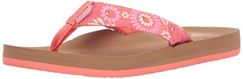 REEF LITTLE AHI LIGHTS Flip Flop, TAN/CORAL, 5/6 M US Toddler