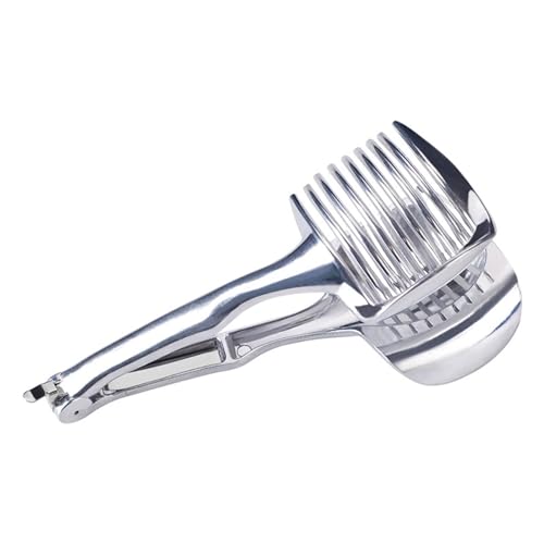 Rrlihjgu Herramienta cortadora de limón, rebanadora de tomate de acero inoxidable - Herramienta fácil para cortar kiwis,Divisor de huevos rebanador de naranja para ayuda para cortar frutas y verduras