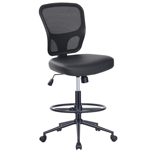 HYLONE Armless PU Leather Chair