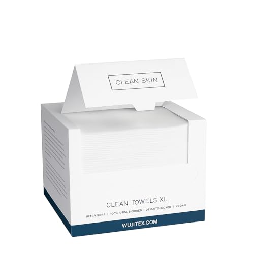 Disposable Face Towels – 50 Count, Extra Soft, Dry & Wet Use for Skincare & Makeup Removal