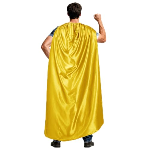 tiggell Adult Halloween Cape Vampire Capes Cloak for Men Women Themed Costume Dress Up Party Capes Yellow