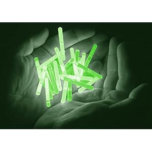 100 breeklichten om te vissen, neongroen, beetverklikker, dobbers, 38 x 4,5 mm, 8 uur, professionele kwaliteit