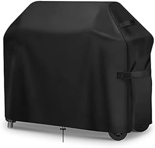BBQ Cover,Barbecue Cover Waterproof 420D Heavy Duty Oxford Fabric,BBQ Outdoor Gas Grill Cover Waterproof,Rip-Proof,Dust-proof&Anti-UV for Weber, Brinkmann,Outback,Char Broil etc(147x61x122cm)