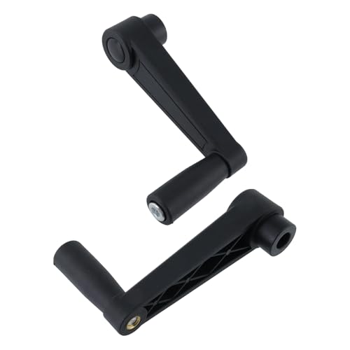Image of 1 Set 5 Inch Nylon Crank Handle for Industrial Machinery | 12mm Round Hole, Foldable Rotatable Design, Construction, Woodworking Projects, Furniture Maintenance, Cutting Process