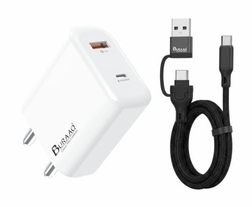 Image of 45w All in ONE Charger | Compatible with Oneplus, Motorola, Oppo, Realme, Vivo, Samsung, iPhone, Xiome 120w, Redmi, iQoo, Nothing CMF, Pocco, Google, infinix, Tecno | BIS Certified|