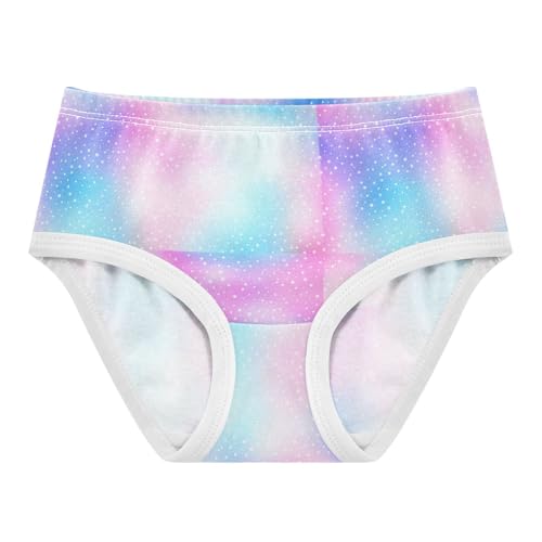 Joisal Cotton Girls Underwear Toddler Pastel Gradient Blue Panties for Girl Cartoon Briefs Girls Undies 2t
