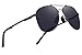 MERRY'S Mens Polarized Aviation Super light Flexible Frame Sunglasses S8716 (Black, 62)