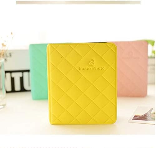 36 Pockets Photo Album 3 Inch Mini Photo Album for Fujifilm Instax Mini 7s 8 8+ 9 25 50s 70 90 (Yellow)