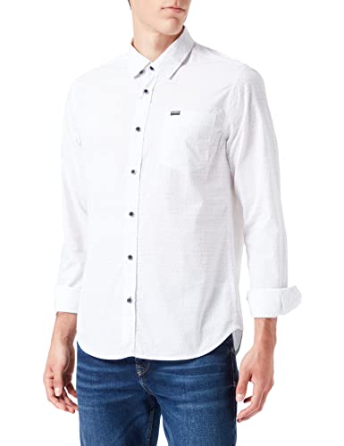 Garcia T21082-50 Camisa, Blanco, S para Hombre