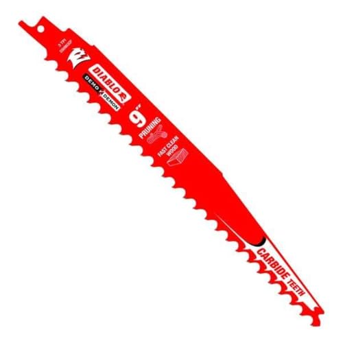 Diablo Demo Demon Carbide Teeth Reciprocating Saw Blade for Pruning and Clean Wood - 9