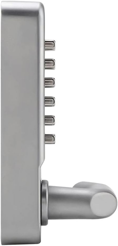 Digital Door Lock Password Door Locks Smart Code Keypad Password Keyless Mechanical Door Lock Locker (Color : Silver, Size : 14.2cm*4.4cm)