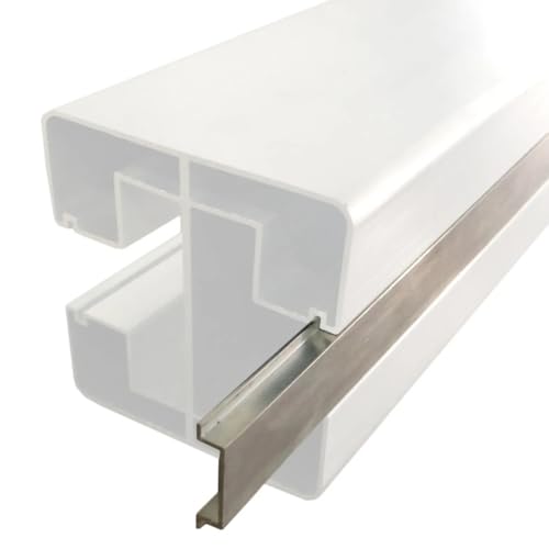 HORI Design Nutleiste aus Aluminium für WPC Sichtschutzzaun im Stecksystem | Passend für HORI Lamellenzaun | Wind- und Sichtschutz für Garten & Terrasse I 110 cm