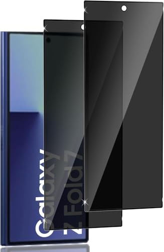 Image of QsmQam Anti-Spy Privacy Tempered Glass Compatible with Samsung Galaxy Z Fold 7 5G with Anti-Explosion 9H Hardness Screen Guard(Pack of 2)