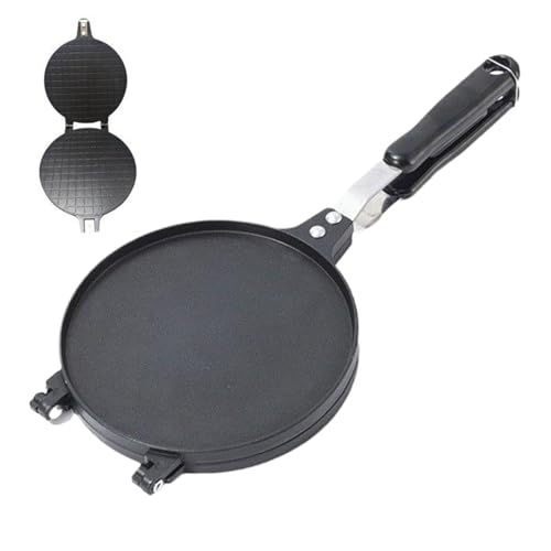 Arroopu Waffeleisen, antihaftbeschichtet, Waffeleisen, Eierrollen-Maschine, Former, Küchenhelfer für Chips, Pfannkuchen, Crepes, Sandwich, Gebäck, Dessert, Picknick,...