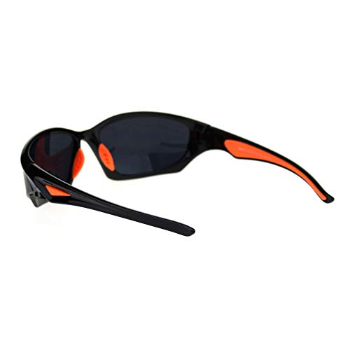 Mens Classic 90s Aerodynamic Plastic Sport Warp Around Sunglasses4