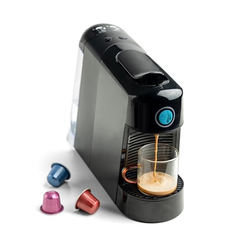 Image of Blue Tokai Coffee Roasters Maven - Espresso Coffee Pod Machine - Black | 20 Bar Pressure | Portable & Features Sleek Design | Compatible with Nespresso Pods | Perfect for Espresso & Creamy Cappuccino