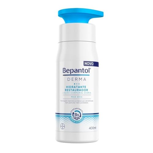 Bepantol Derma Hidratante Corporal, Restaurador para Pele Seca, 400ml