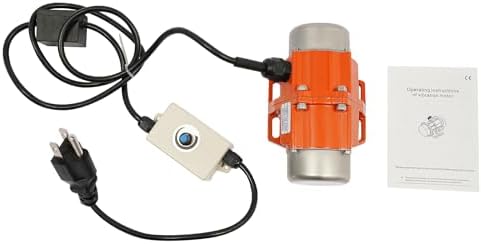 High-Power 100W Concrete Vibrator Motor 110V, 3600RPM with Speed Controller - Electric Vibration Motor for Shaker Table & Construction Use