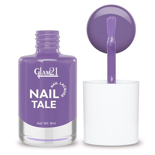 Image of Glam21 Nail Tale Nail Polish | Glossy Gel Finish | Rich Pigmentation | Chip Free | Quick Drying Formula | Long Lasting Nail Polish for Women | 9ml | Shade-23