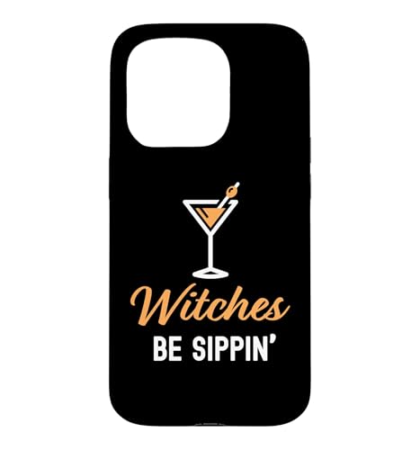 Witches Be Sippin' Happy Halloween ��l�p�h�����N �X�}�z�P�[�X iPhone 15 Pro �p
