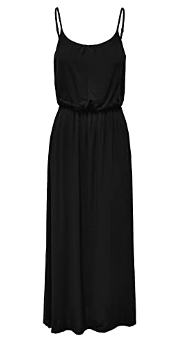 Only Onlnova Life Strap Maxi Dress Solid Ptm Vestido Largo, Negro, 38 para Mujer