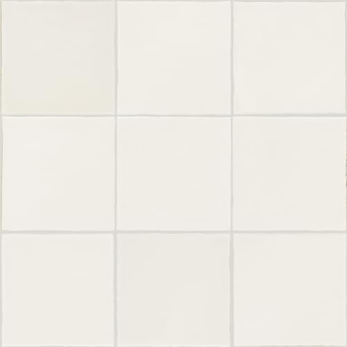 TileHQ Zellige 4' x 4' Ceramic Wall Tile in Glossy...